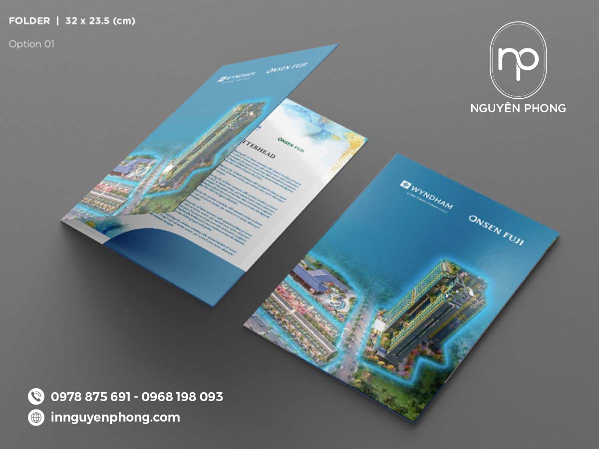 In kẹp file marketing quảng cáo